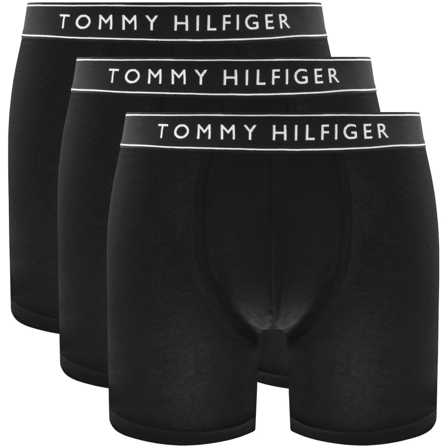 Tommy Hilfiger 3 Pack Boxer Briefs Black Mainline Menswear United States